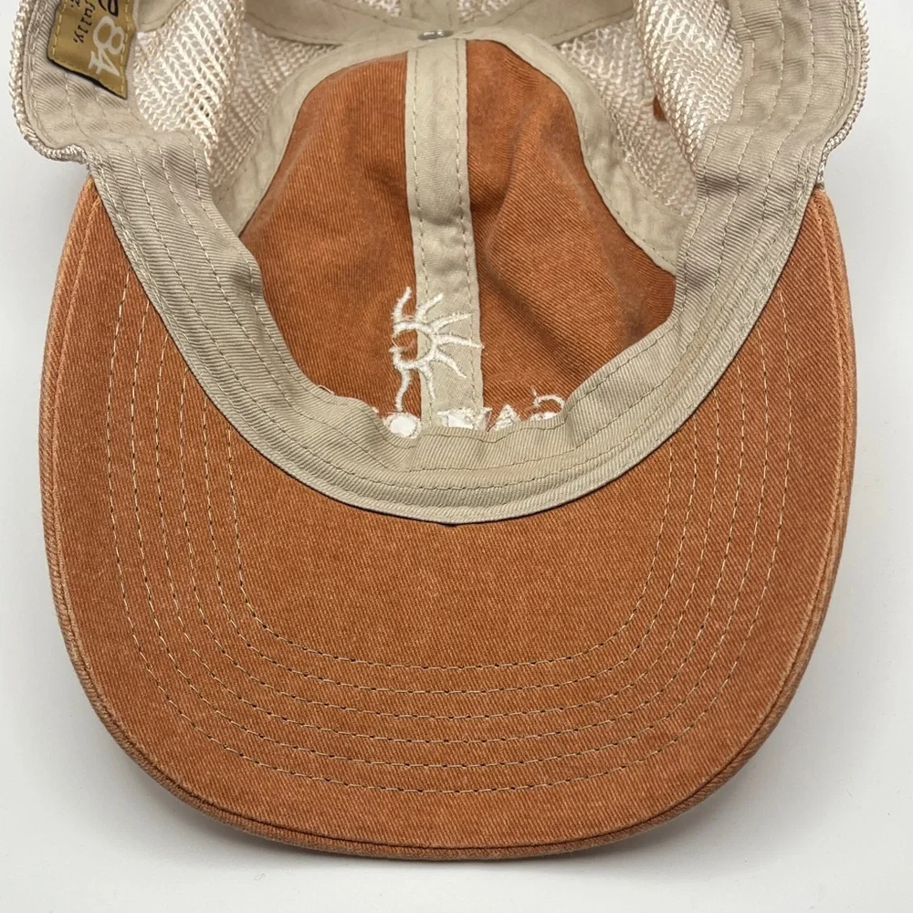 Gaylord Opryland Embroidered Logo Trucker Hat - Peachy Rust & Cream
